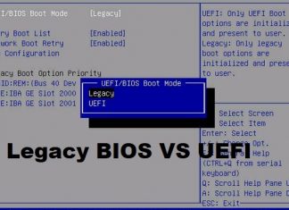 Chế độ khởi động Legacy và UEFI