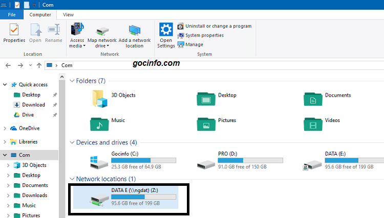 Hướng dẫn cách Map Network Drive trên Windows 10