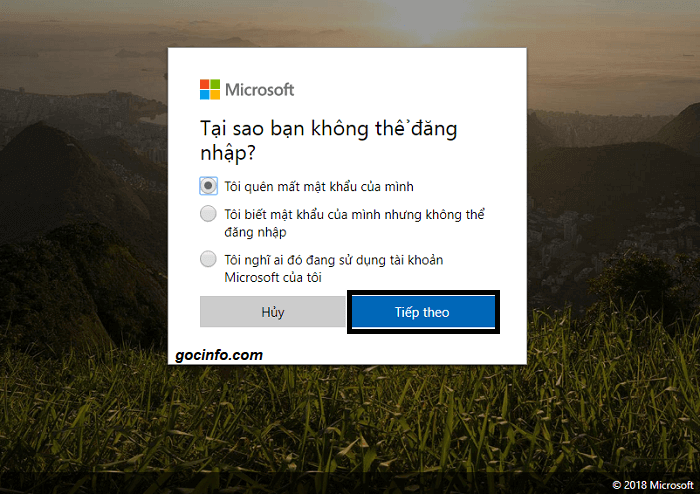 Cách Reset mật khẩu đăng nhập Windows 10 khi quên