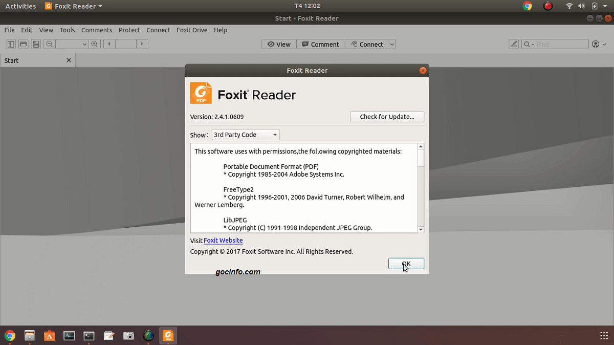 Cài đặt Foxit Reader - phần mềm đọc file pdf trên Linux