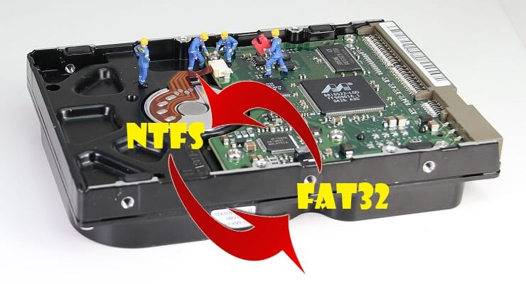 convert fat32 sang ntfs 1 click không mất dữ liệu