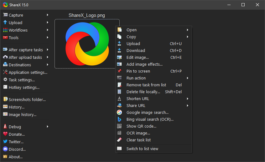 ShareX – Công cụ chụp màn hình và tự động hóa mạnh mẽ dành cho Windows