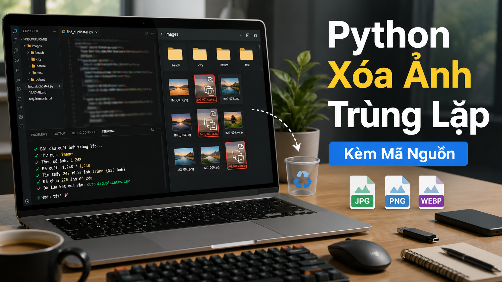 Python: Tự Động Xóa Ảnh Trùng Lặp Bằng Python