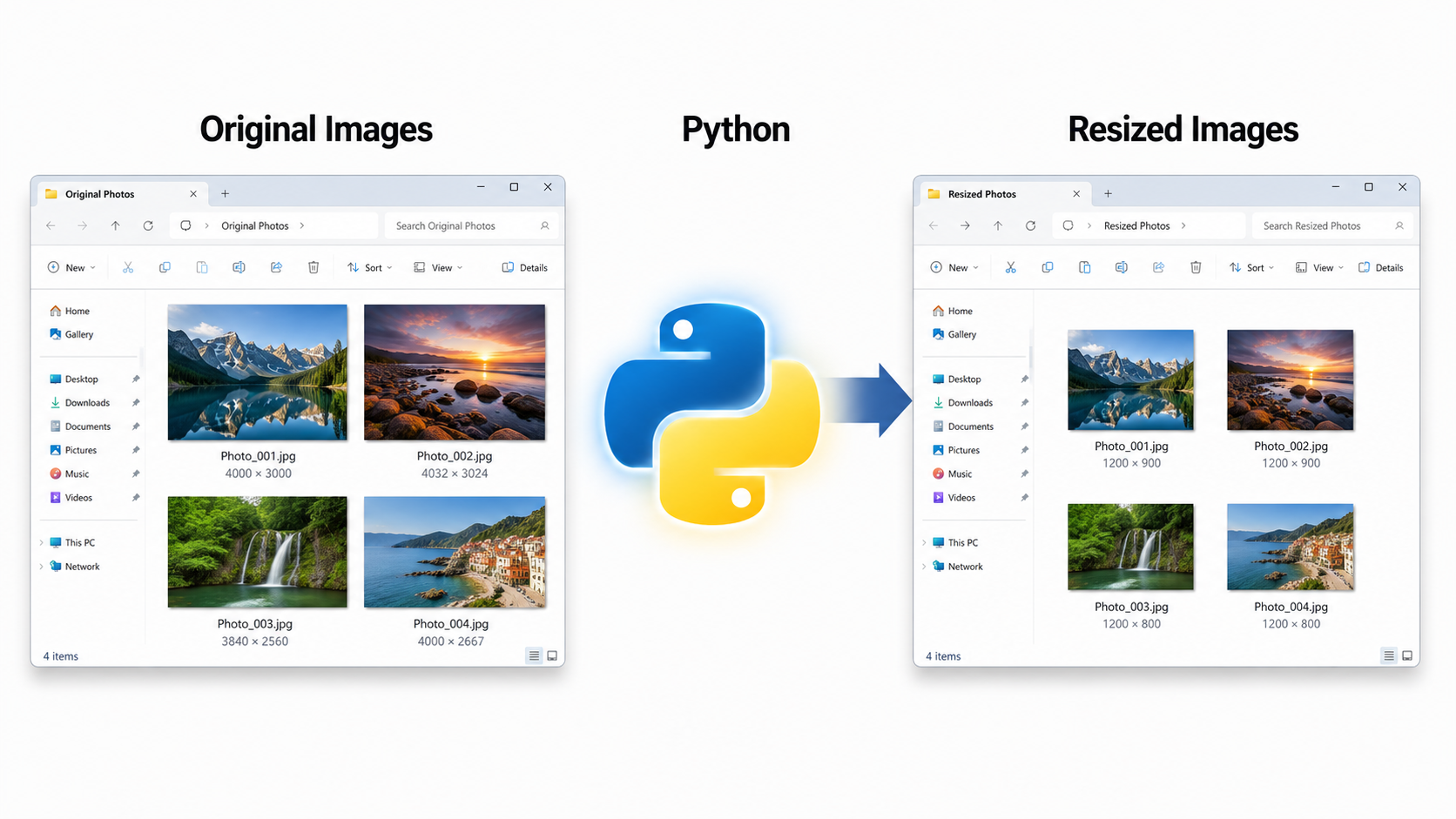 Python: Resize Hàng Loạt Ảnh (Kèm Mã Nguồn)